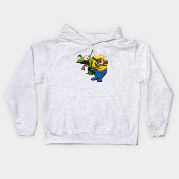 despicable doom Kids Hoodie by gaz420